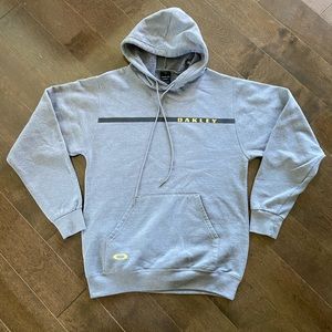 Oakley Gray Hoodie with Black and Yellow Accents